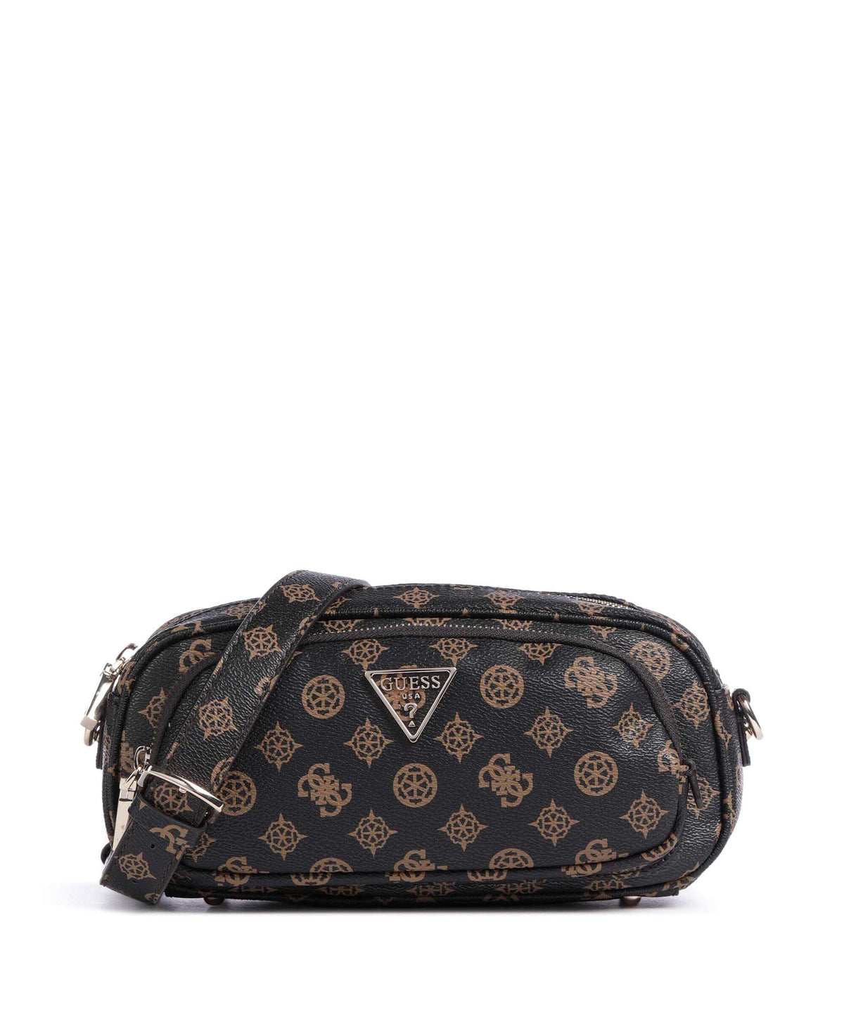 Guess Power Play Crossbody bag mocha logo