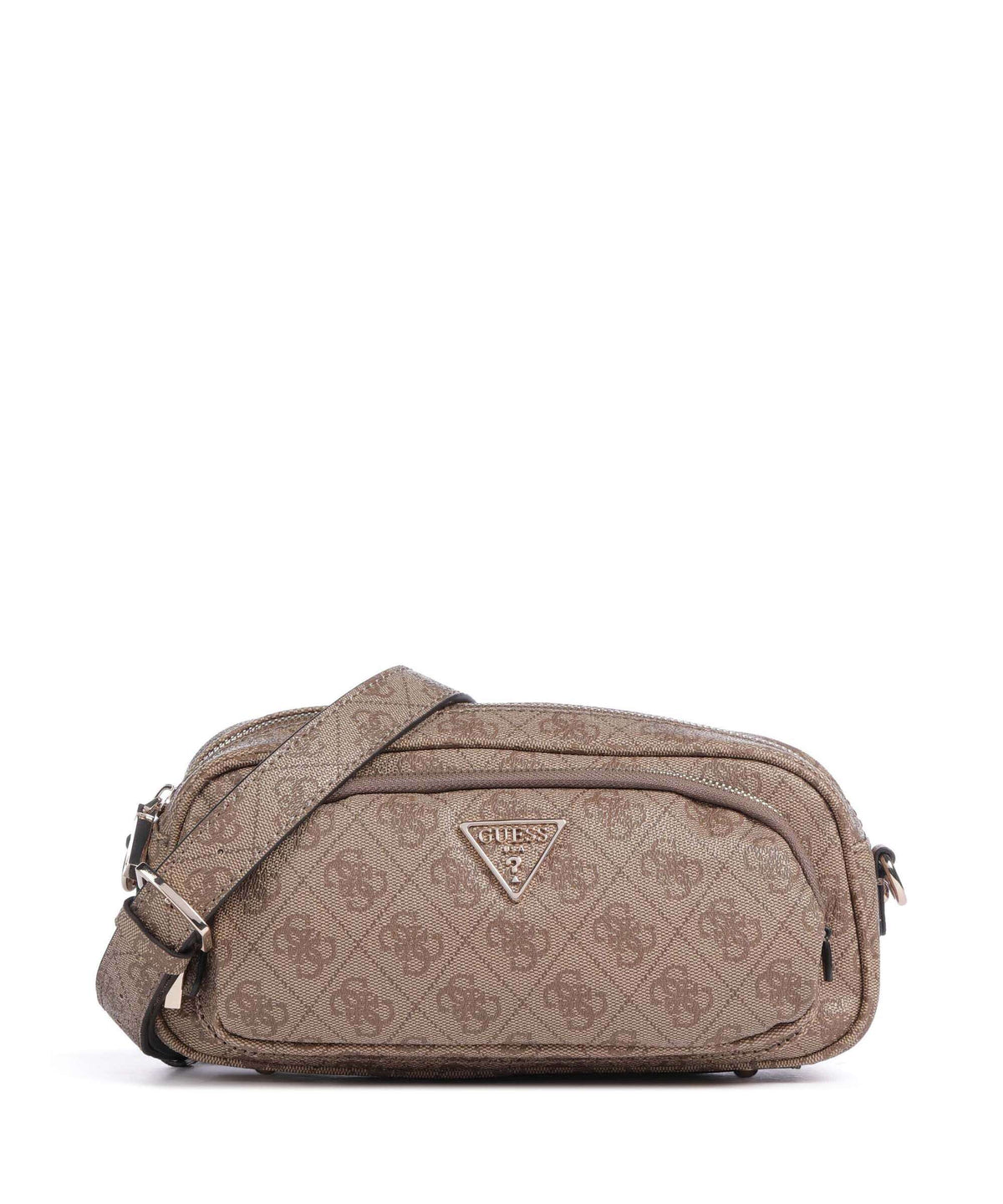 Guess Power Play Crossbody bag latte logo