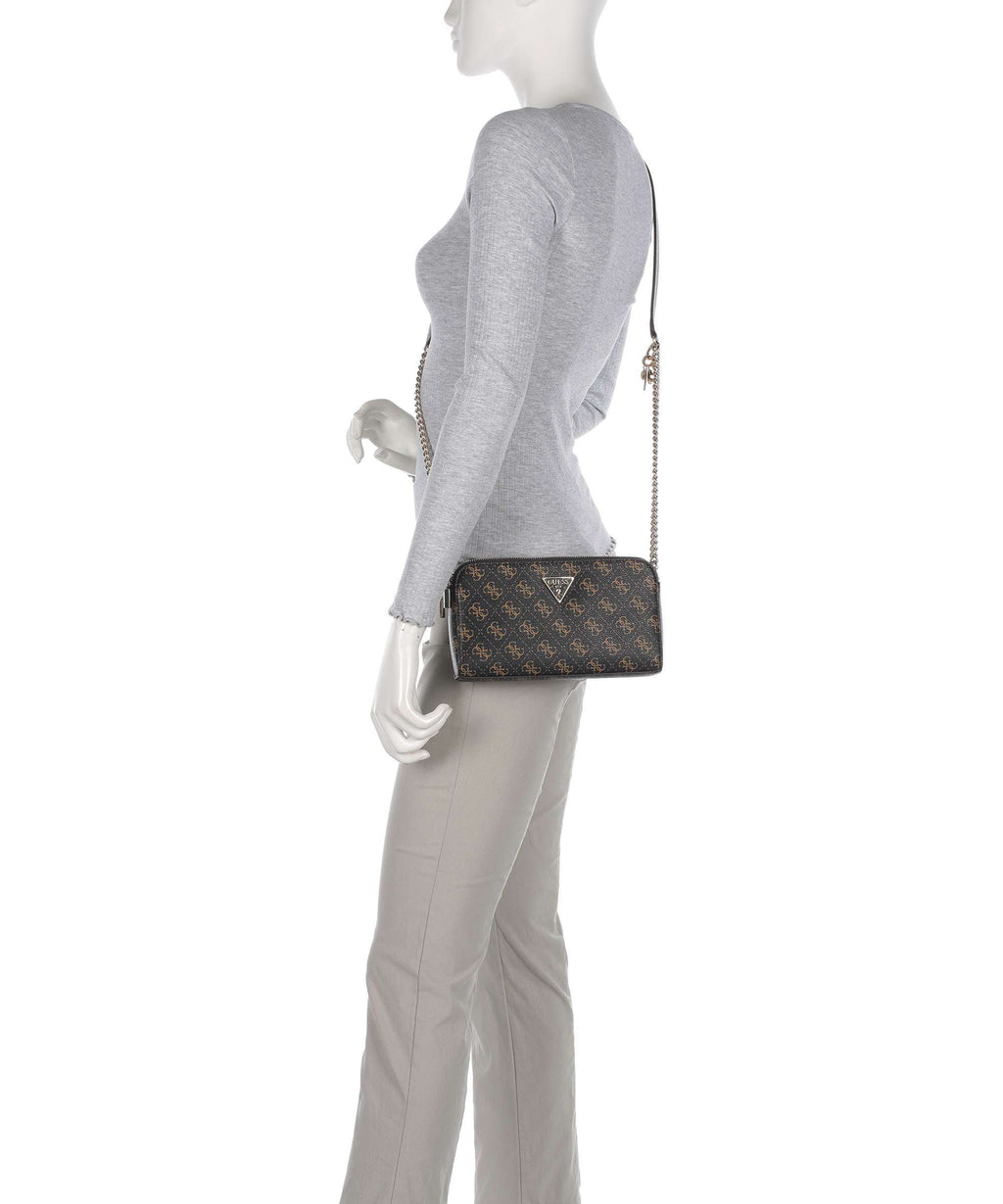 Guess Erica Crossbody bag brown logo