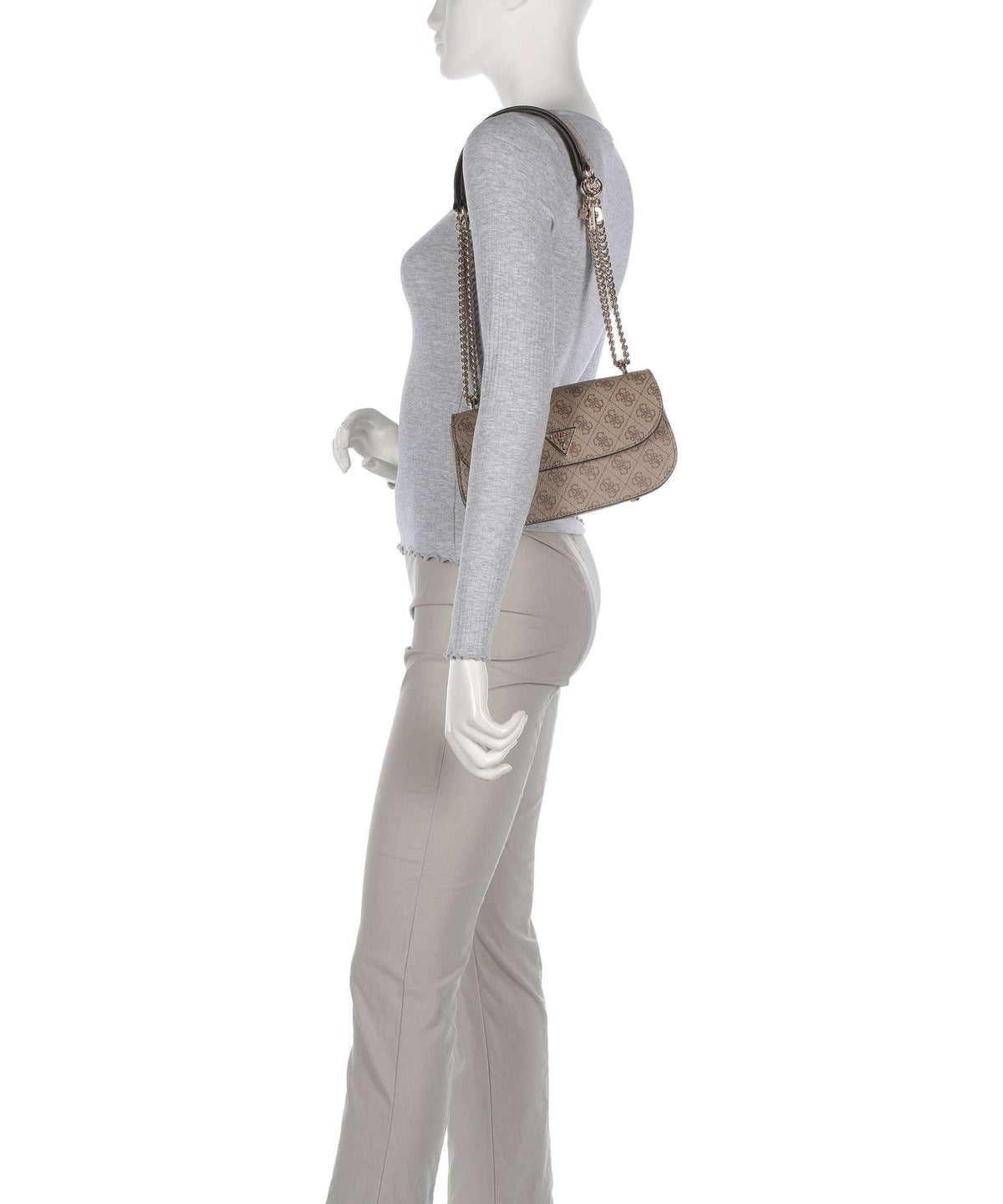 Guess Erica Shoulder bag latte logo
