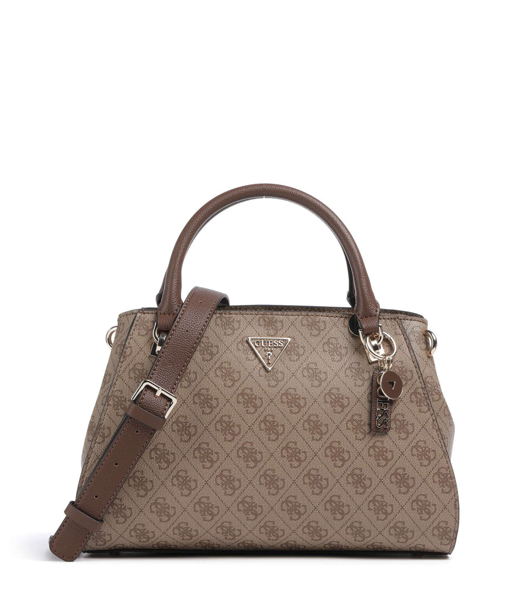 Guess Noelle 4G Basique Logo Handbag latte logo/brown