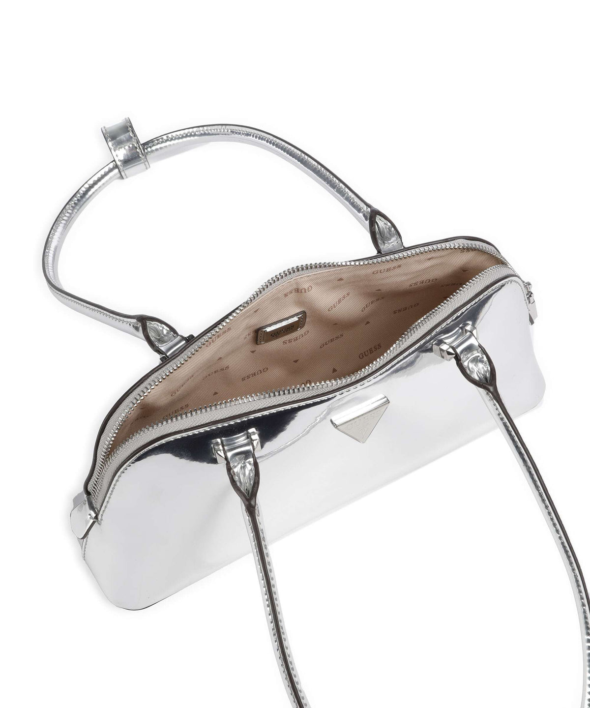 Guess Arnela Mirror Shoulder bag silver