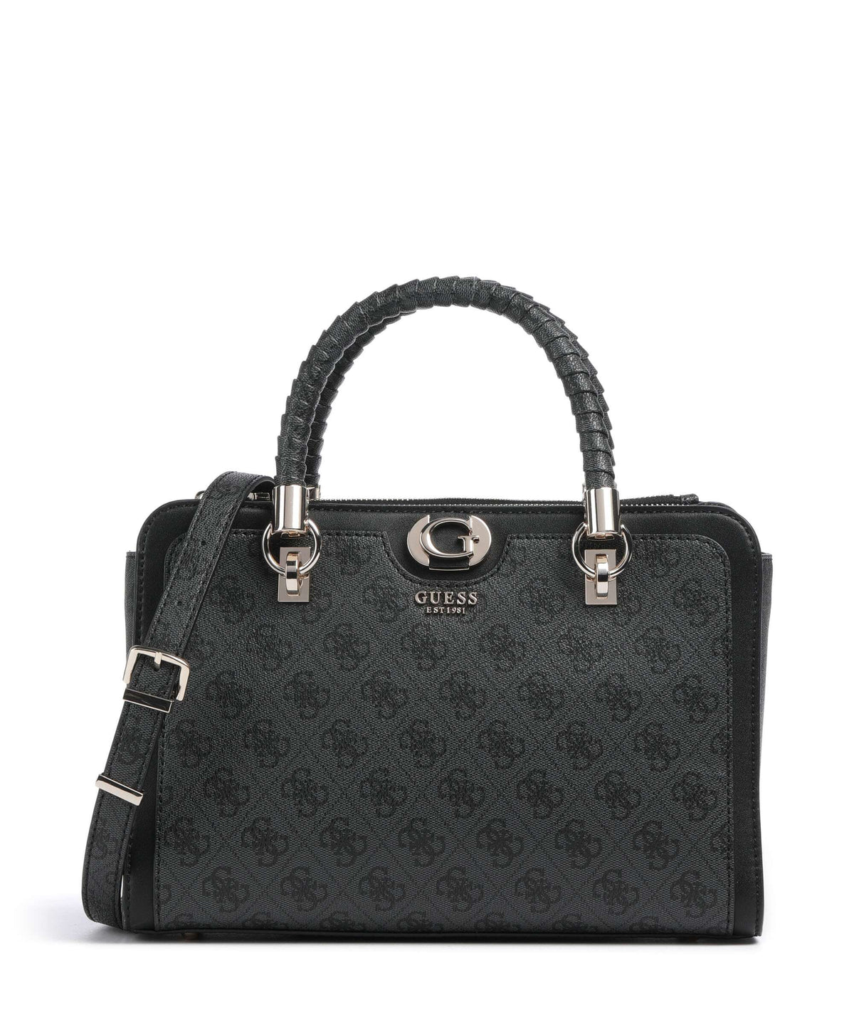 Guess Orlina 4G Logo Handbag coal logo