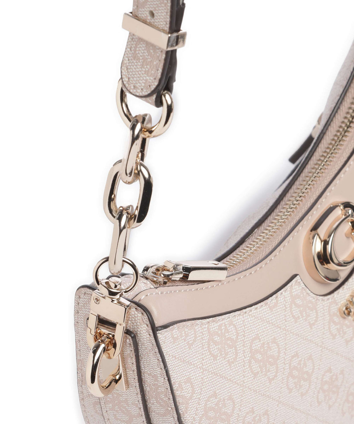 Guess Orlina 4G Logo Shoulder bag sand logo