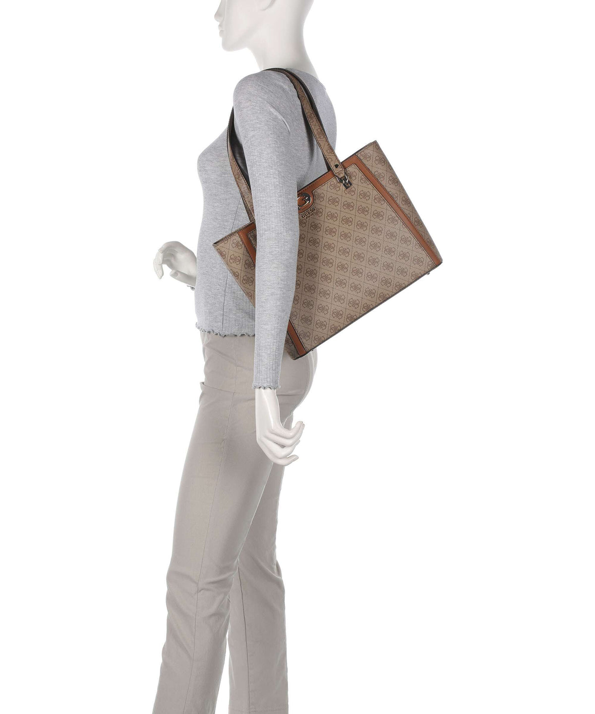 Guess Orlina 4G Logo Tote bag latte logo/brown