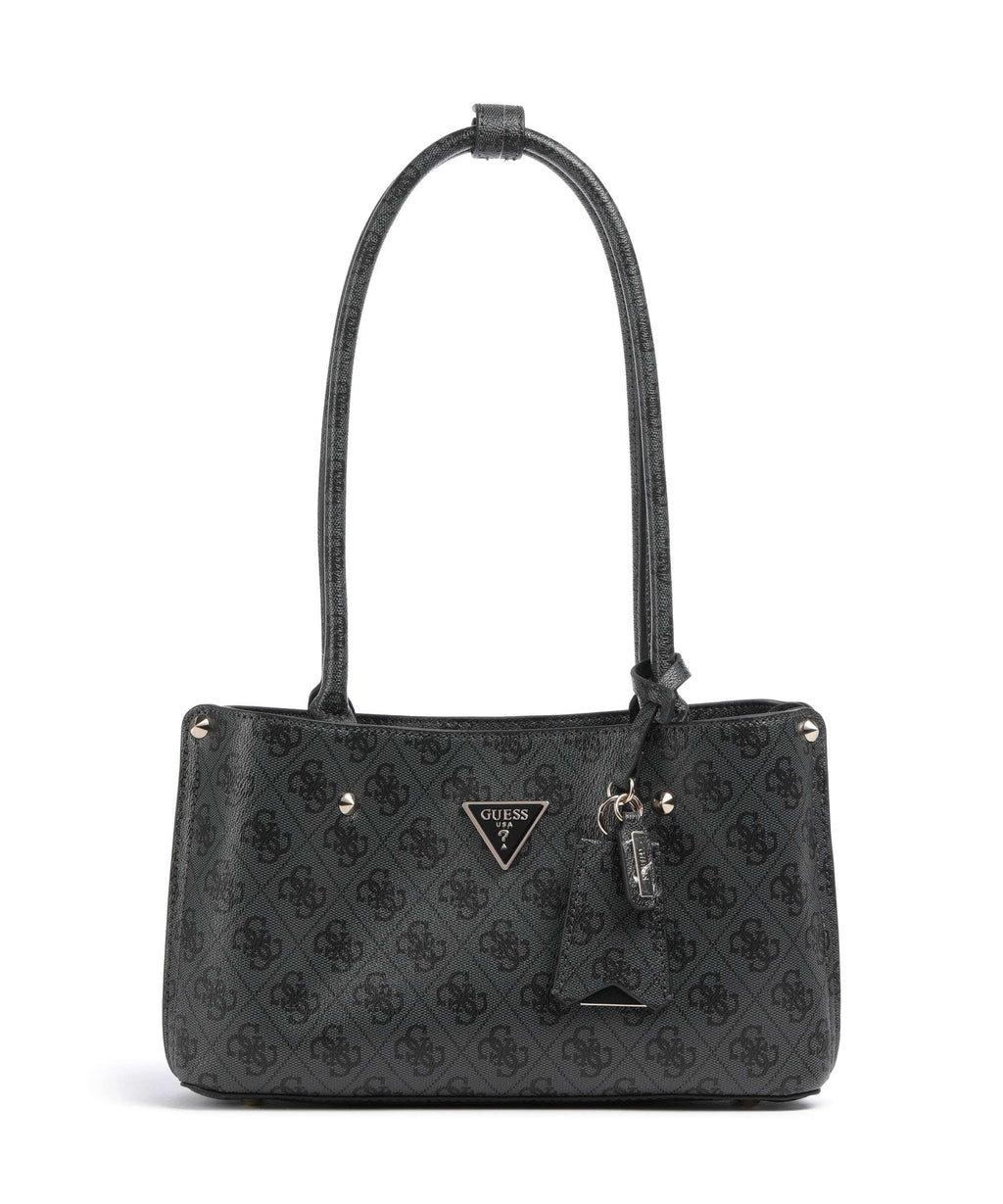 Guess Meridian 4G Logo Shoulder bag coal logo
