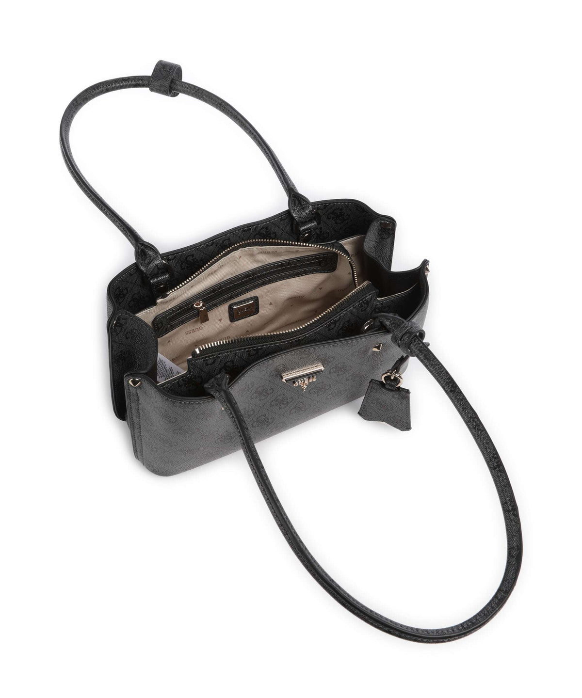 Guess Meridian 4G Logo Shoulder bag coal logo