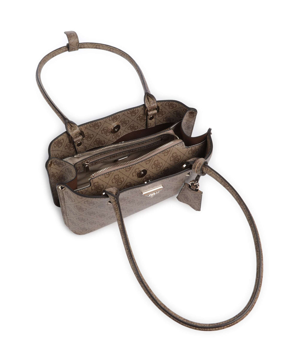 Guess Meridian 4G Logo Shoulder bag latte logo