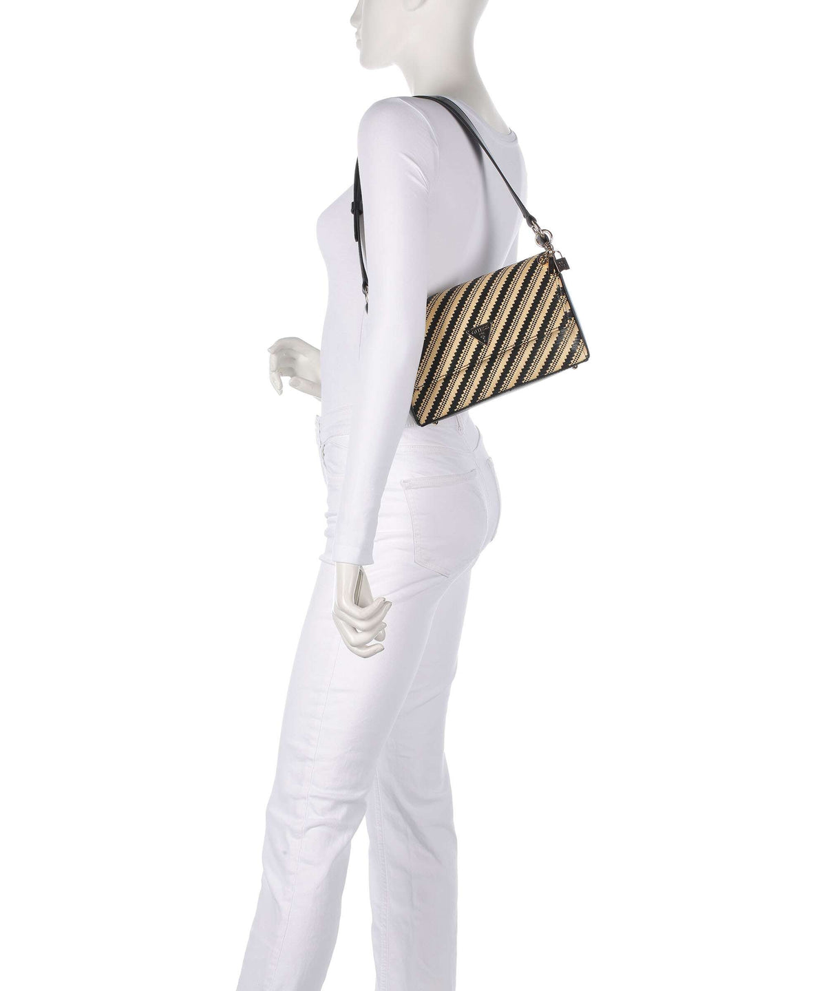 Guess Simona Shoulder bag natural/black