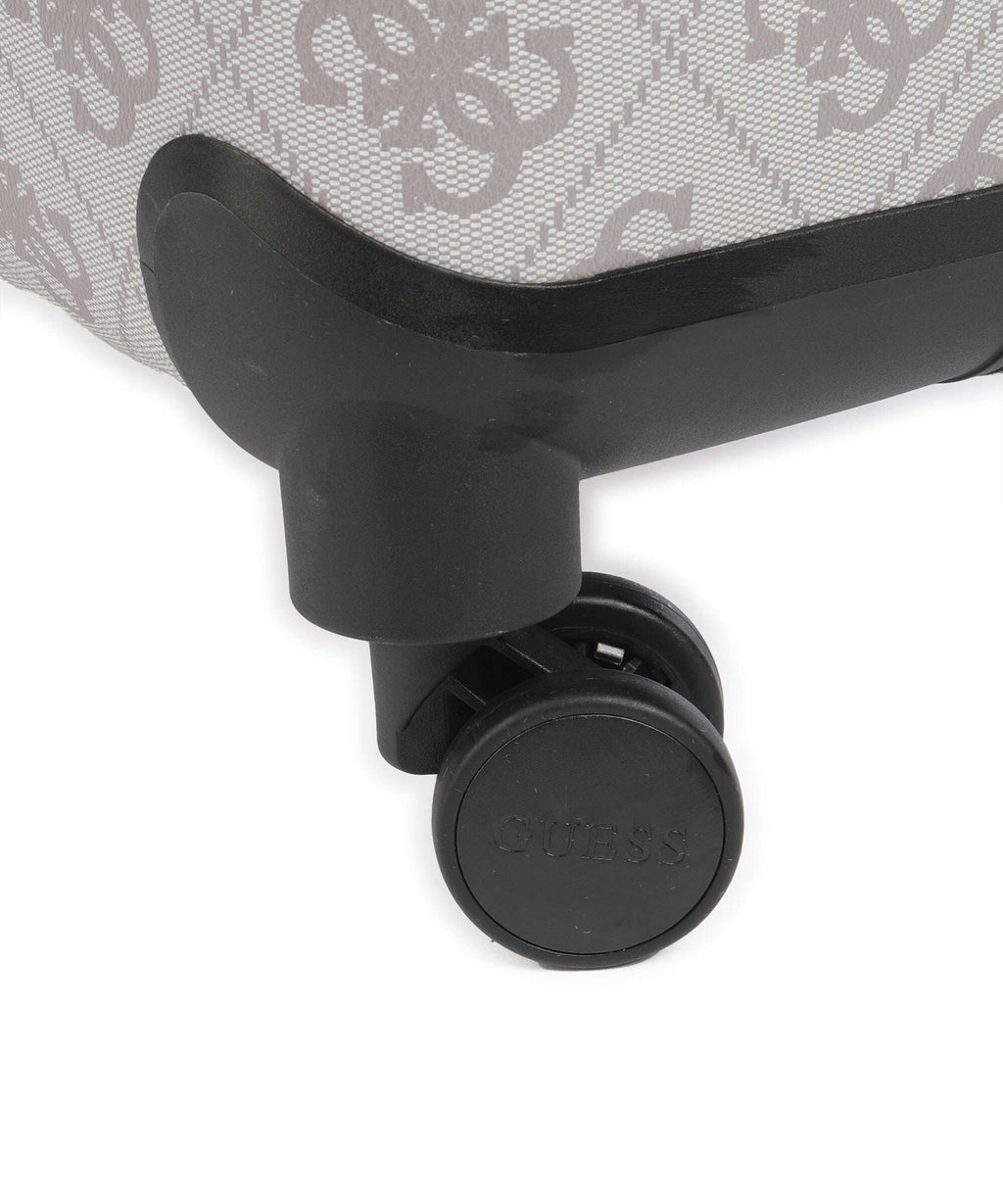 Guess Berta 4G Logo Spinner (4 wheels) dark taupe logo