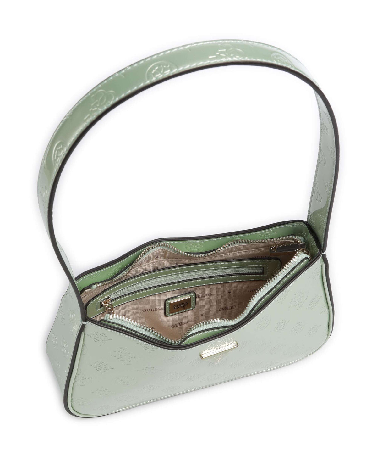 Guess Arnela Shoulder bag celadon logo