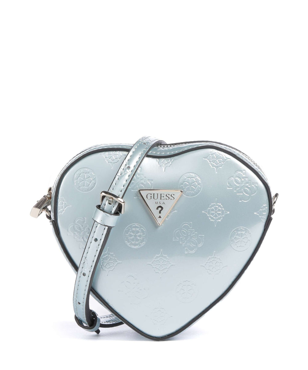 Guess Arnela Crossbody bag powder blue logo
