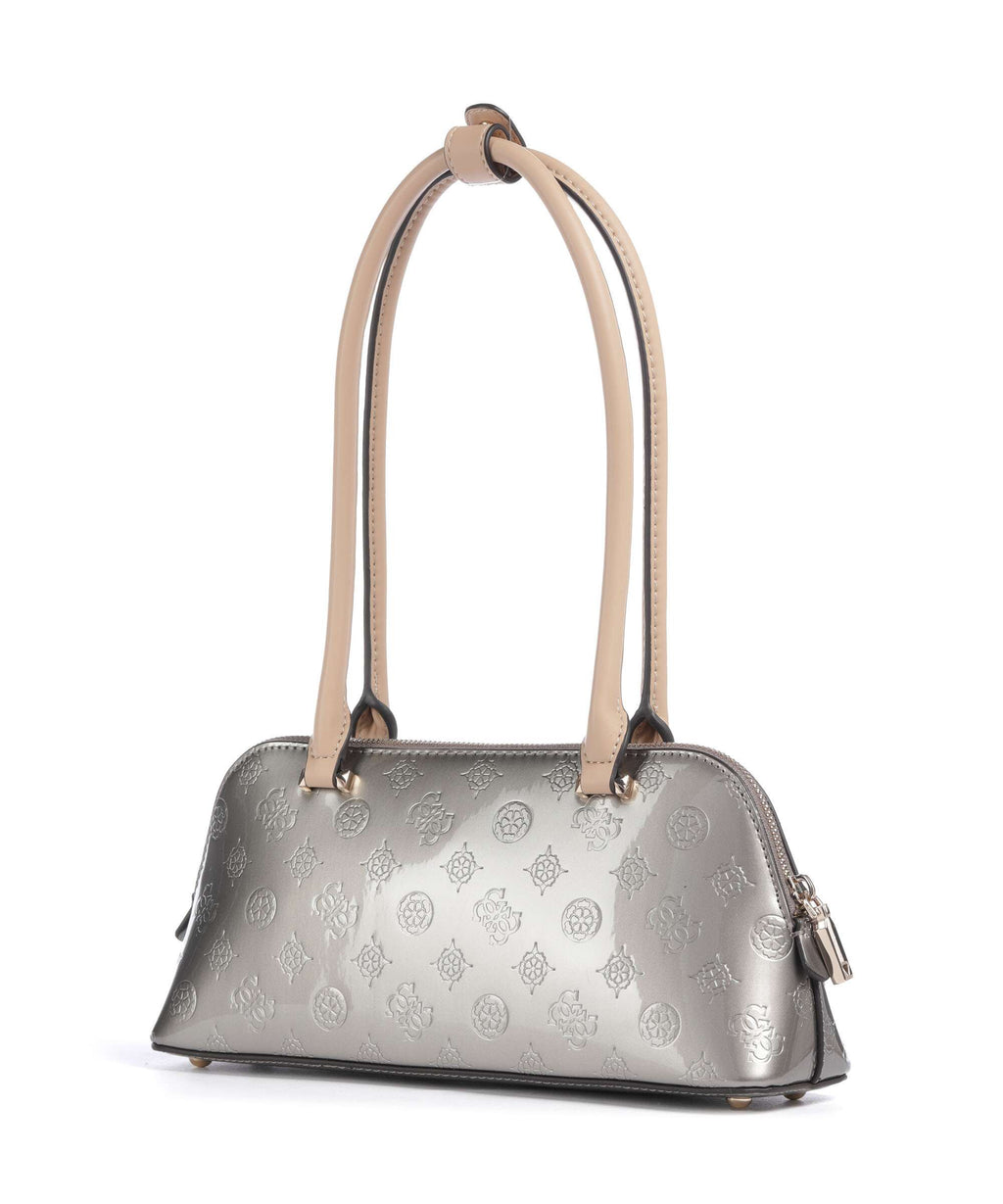 Guess Arnela Shoulder bag pewter logo