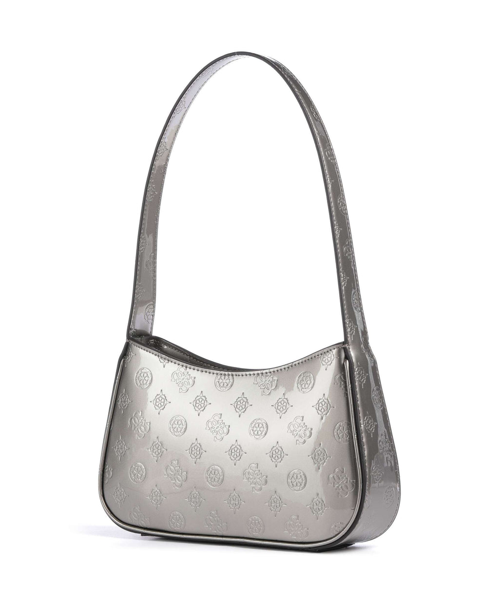 Guess Arnela Shoulder bag pewter logo