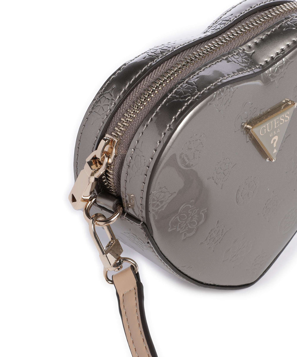 Guess Arnela Crossbody bag pewter logo