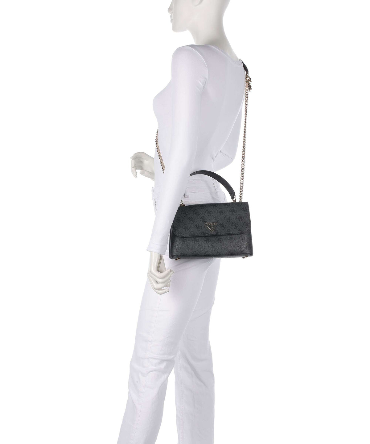 Guess Erica Shoulder bag coal logo