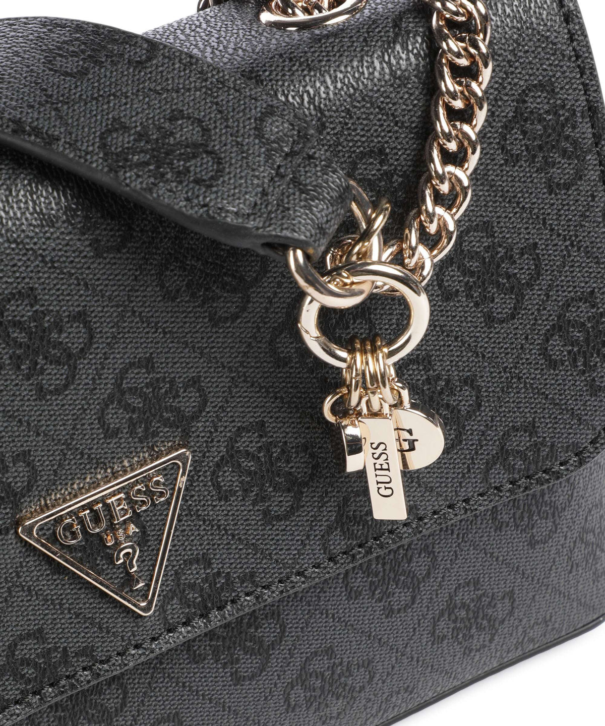 Guess Erica Shoulder bag coal logo