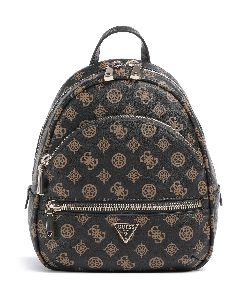 Guess Manhattan Backpack mocha logo