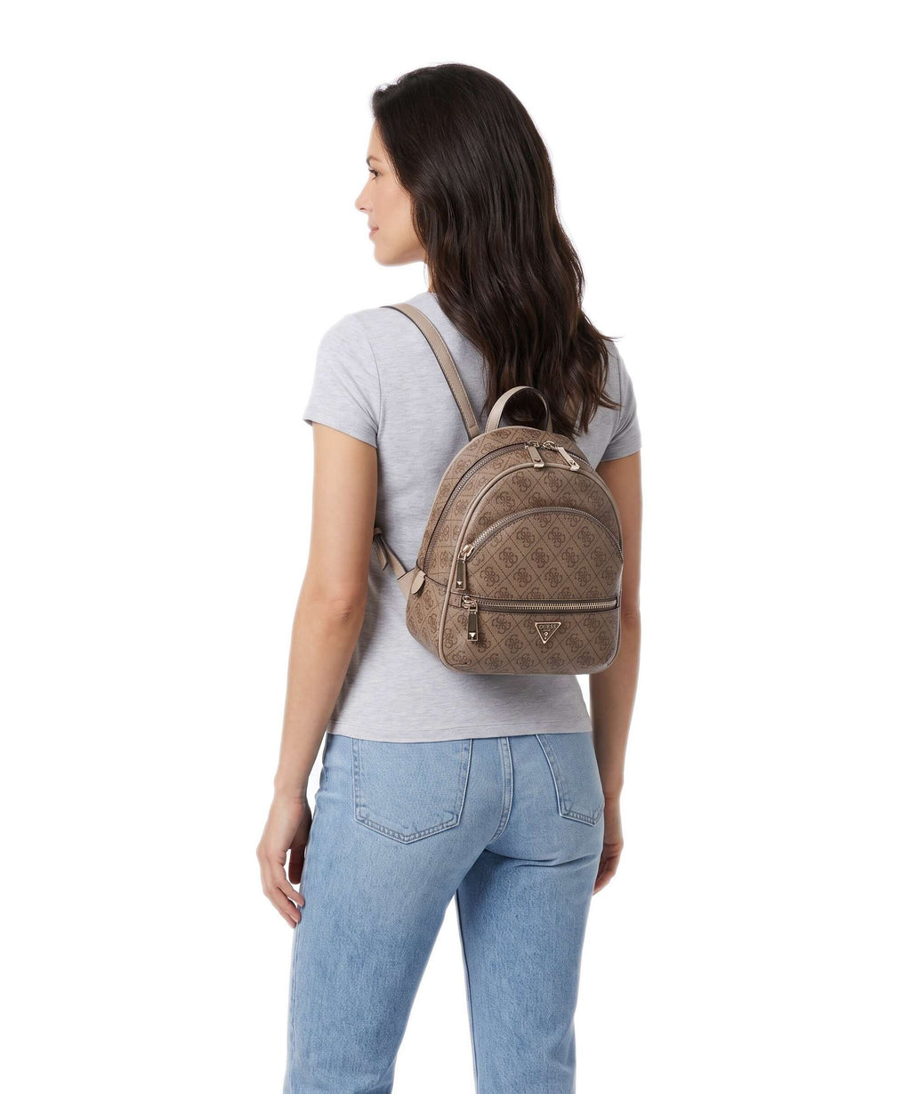 Guess Manhattan II Backpack latte logo