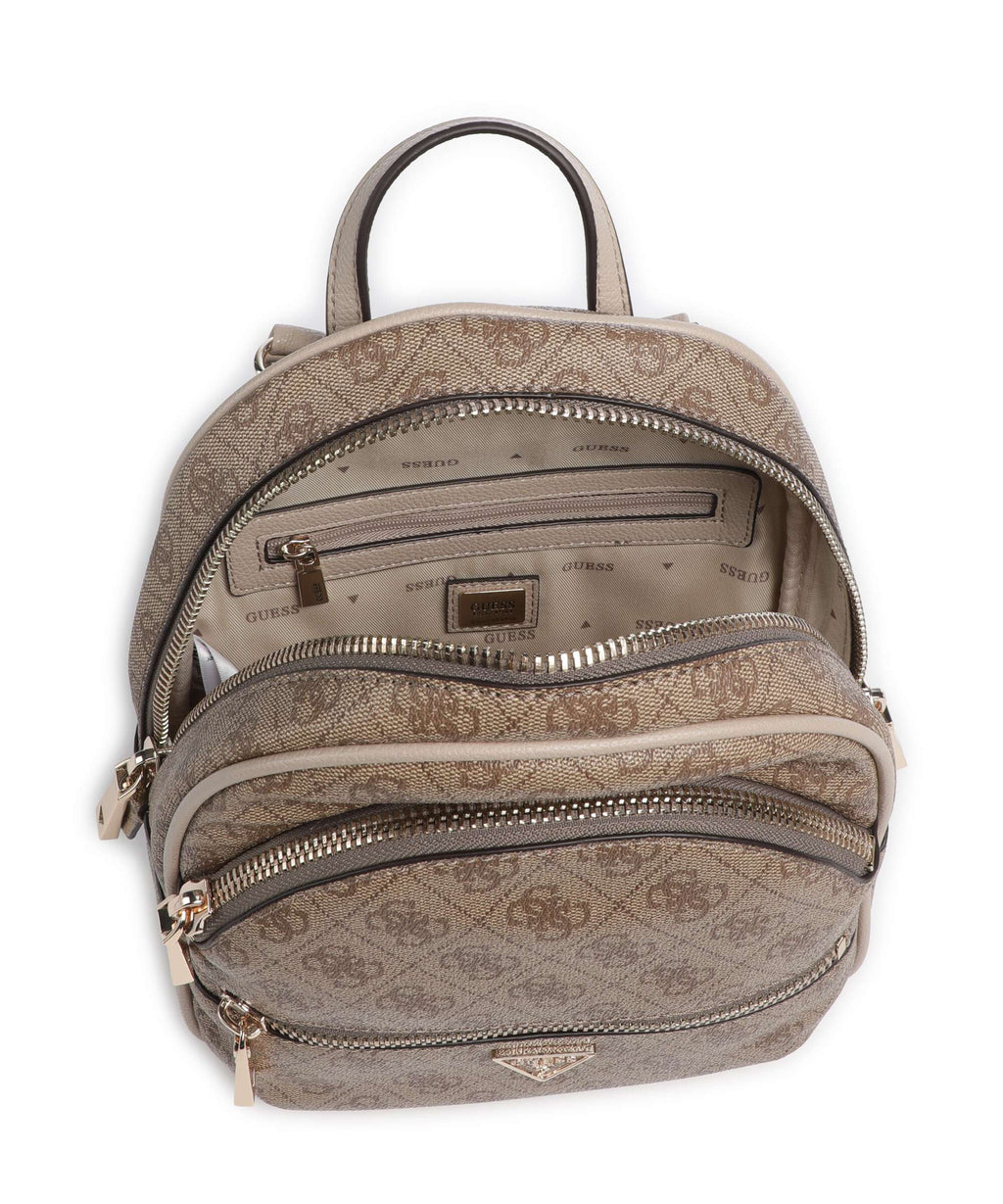 Guess Manhattan II Backpack latte logo