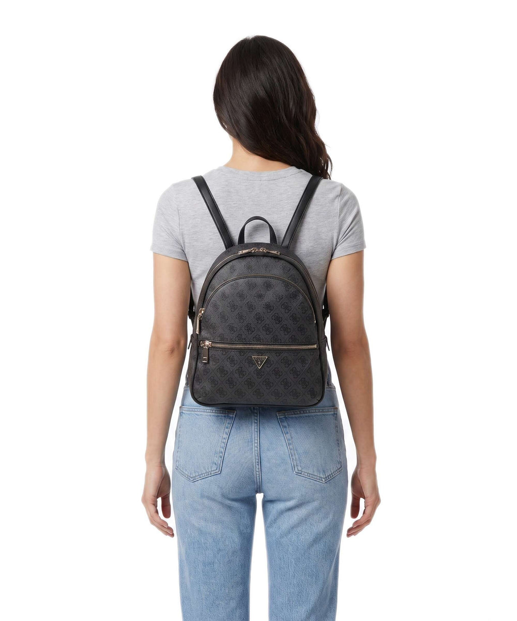Guess Manhattan II Large Backpack coal logo
