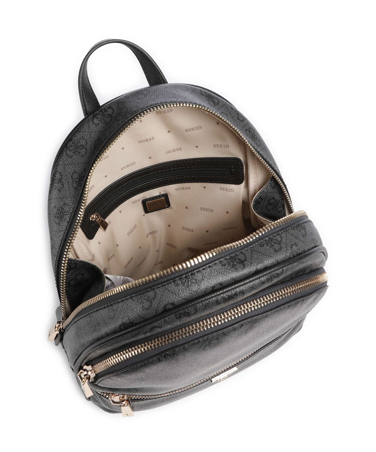 Guess Manhattan II Large Backpack coal logo