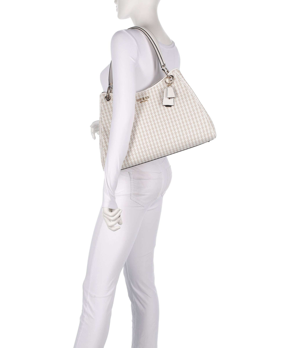 Guess Mirema Tote bag white/multicolour
