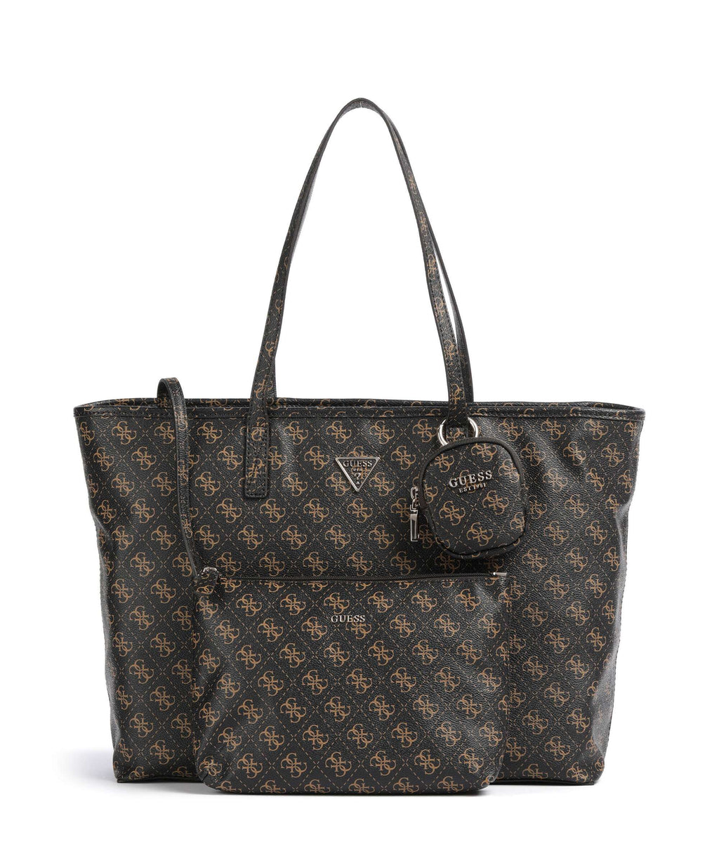 Guess Power Play Tote bag brown logo
