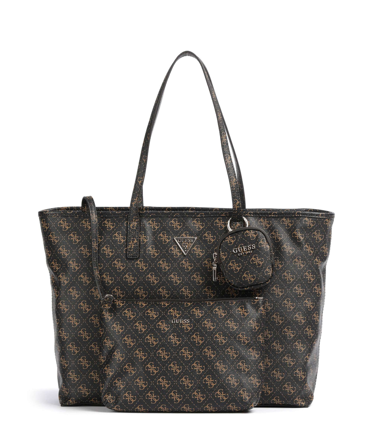 Guess Power Play Tote bag brown logo