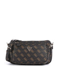 Guess Noelle Q Logo Shoulder bag brown logo