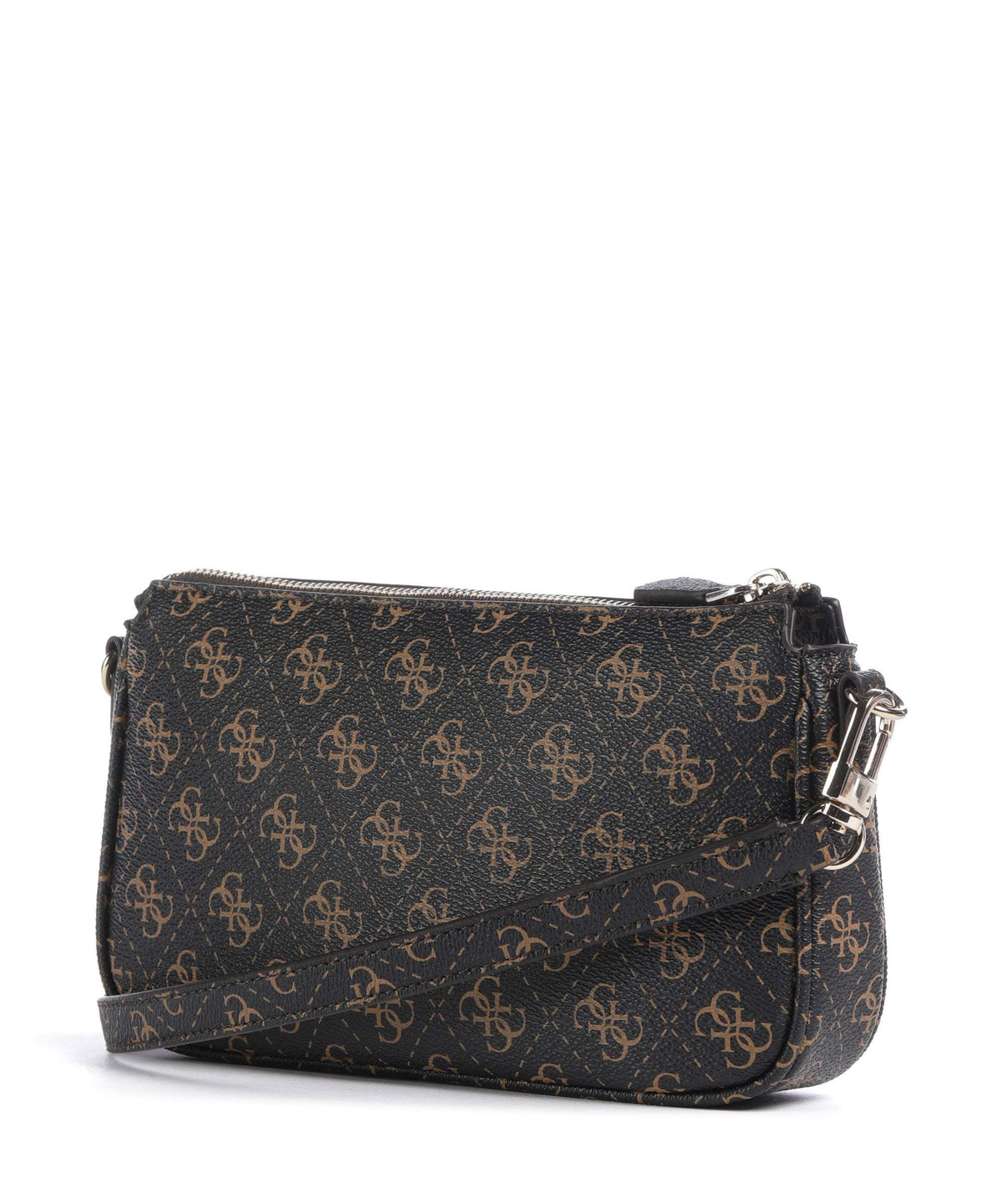 Guess Noelle Q Logo Shoulder bag brown logo