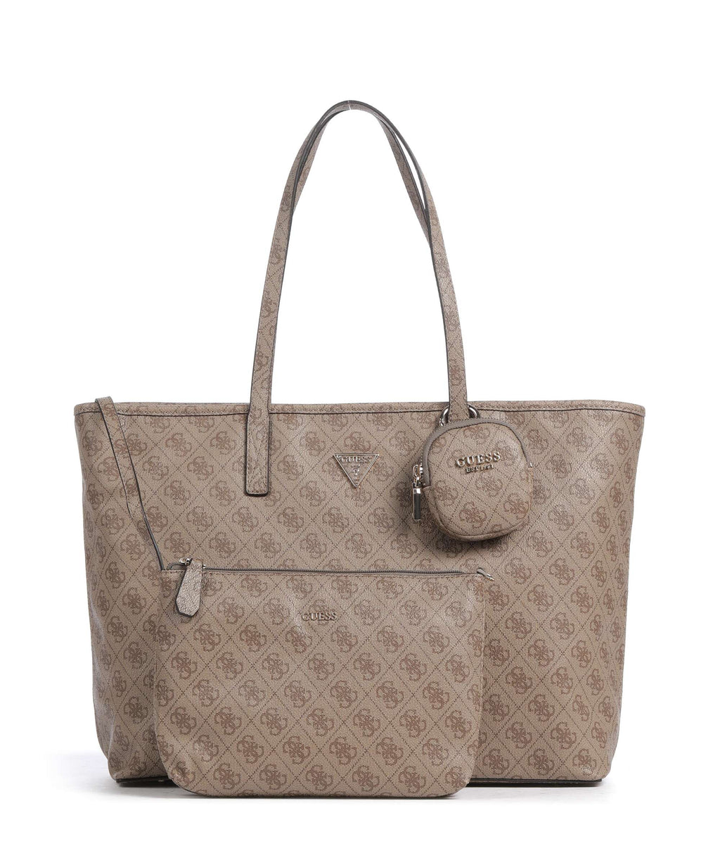 Guess Power Play II Tech Large Tote bag latte logo