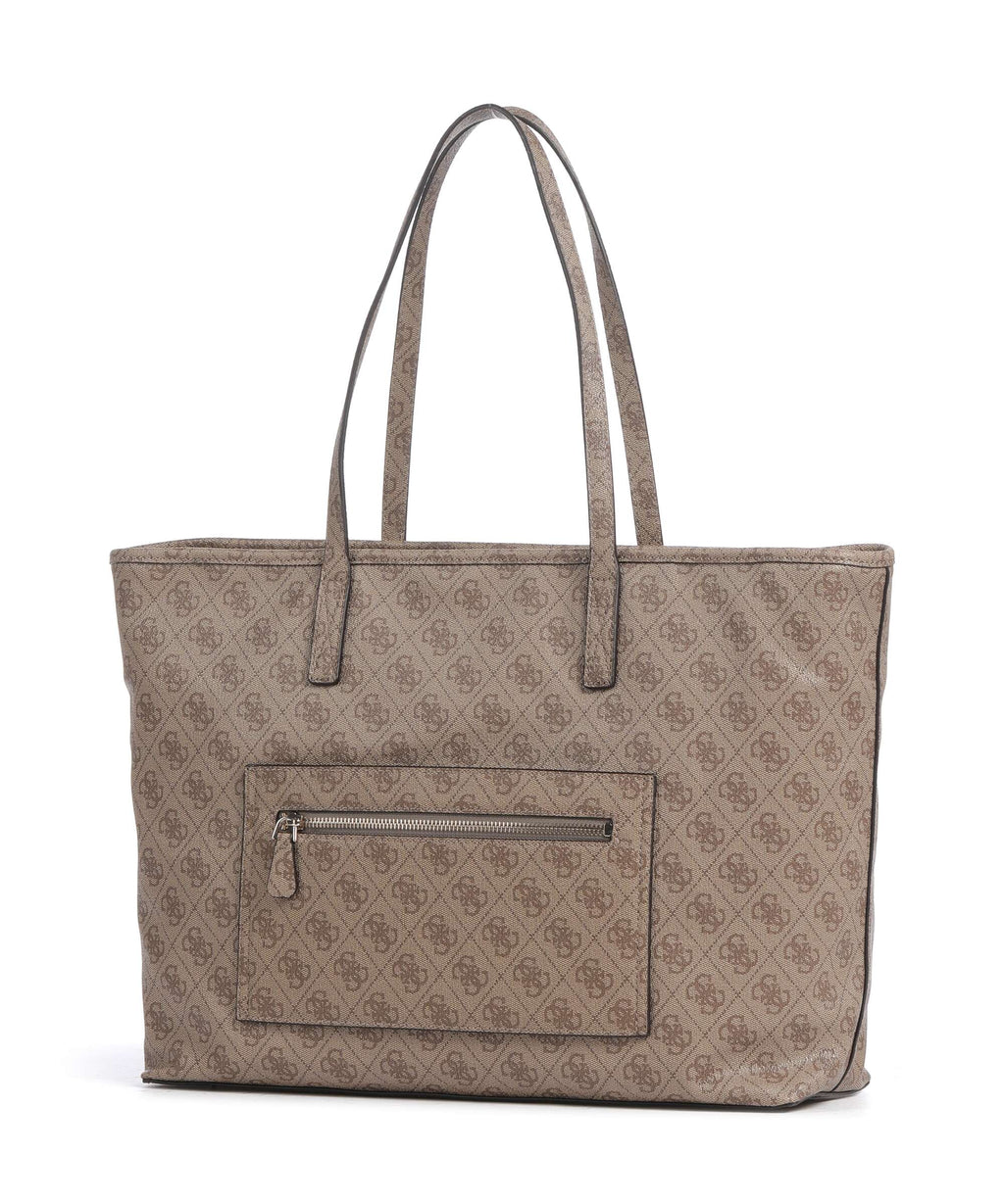 Guess Power Play II Tech Large Tote bag latte logo