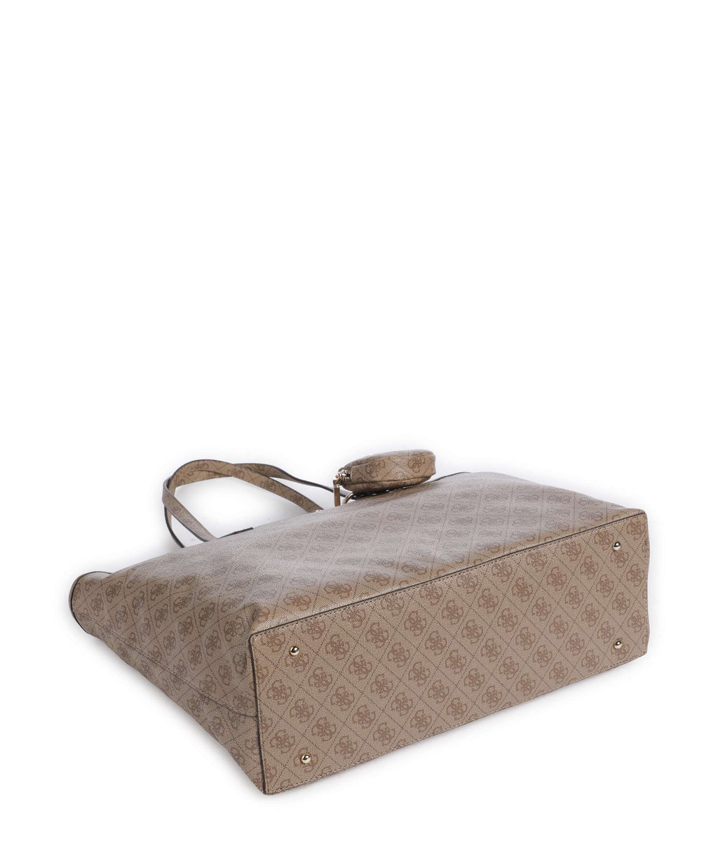Guess Power Play II Tech Large Tote bag latte logo