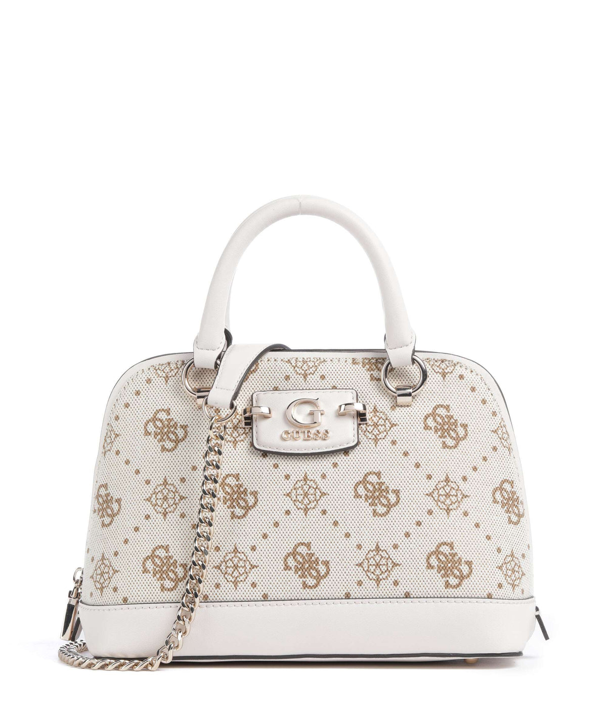 Guess Neda 4G Peony Logo Handbag offwhite logo