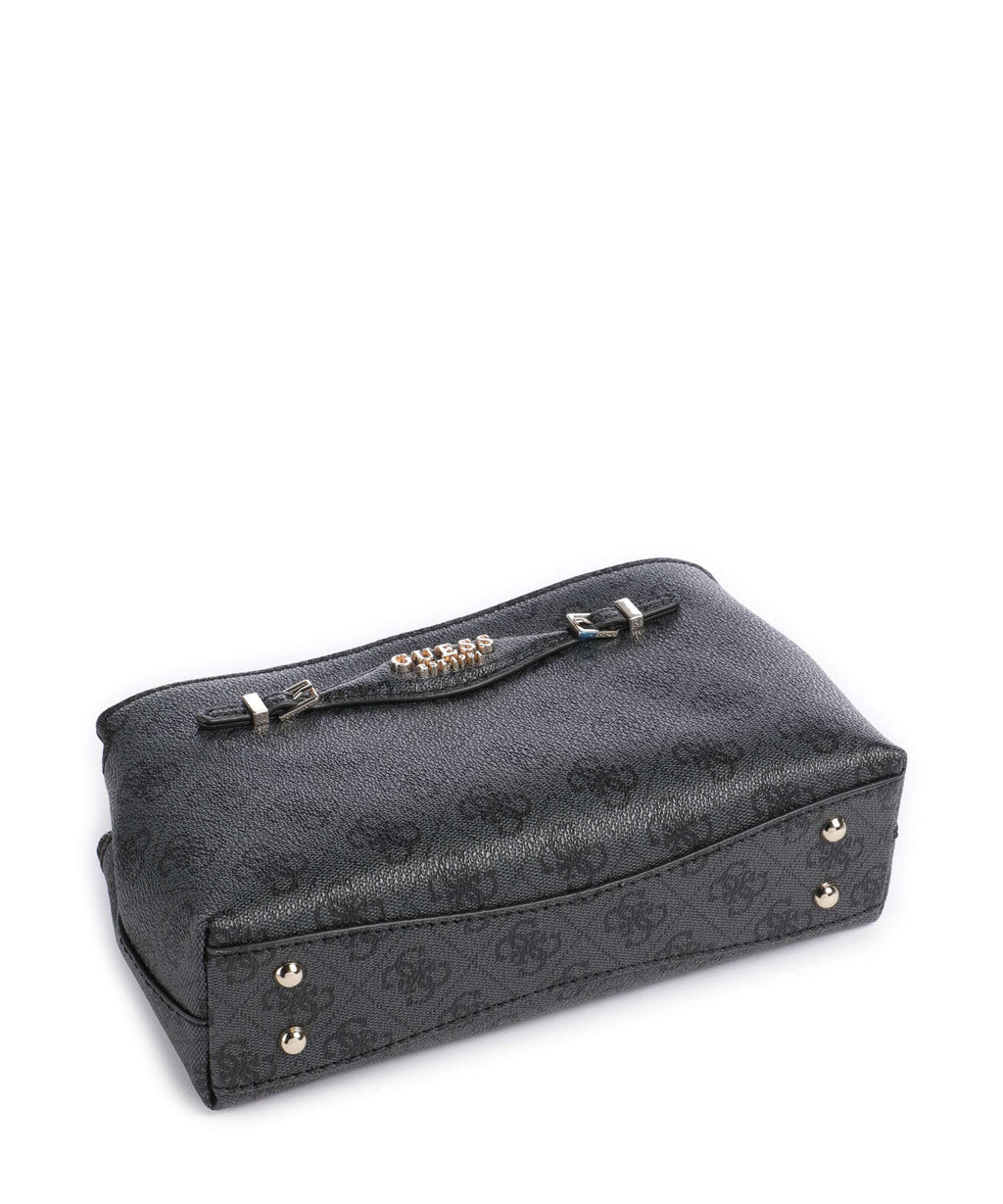 Guess Katya 4G Logo Crossbody bag coal logo
