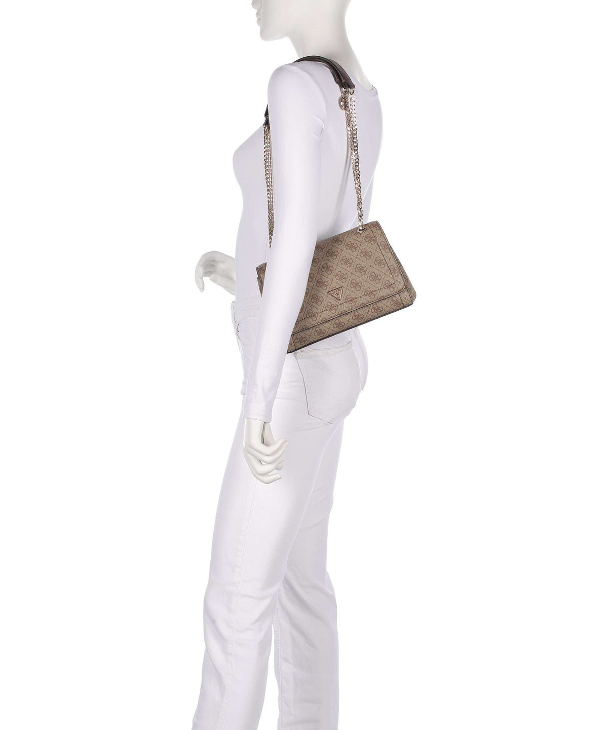 Guess Noelle Shoulder bag latte logo/brown