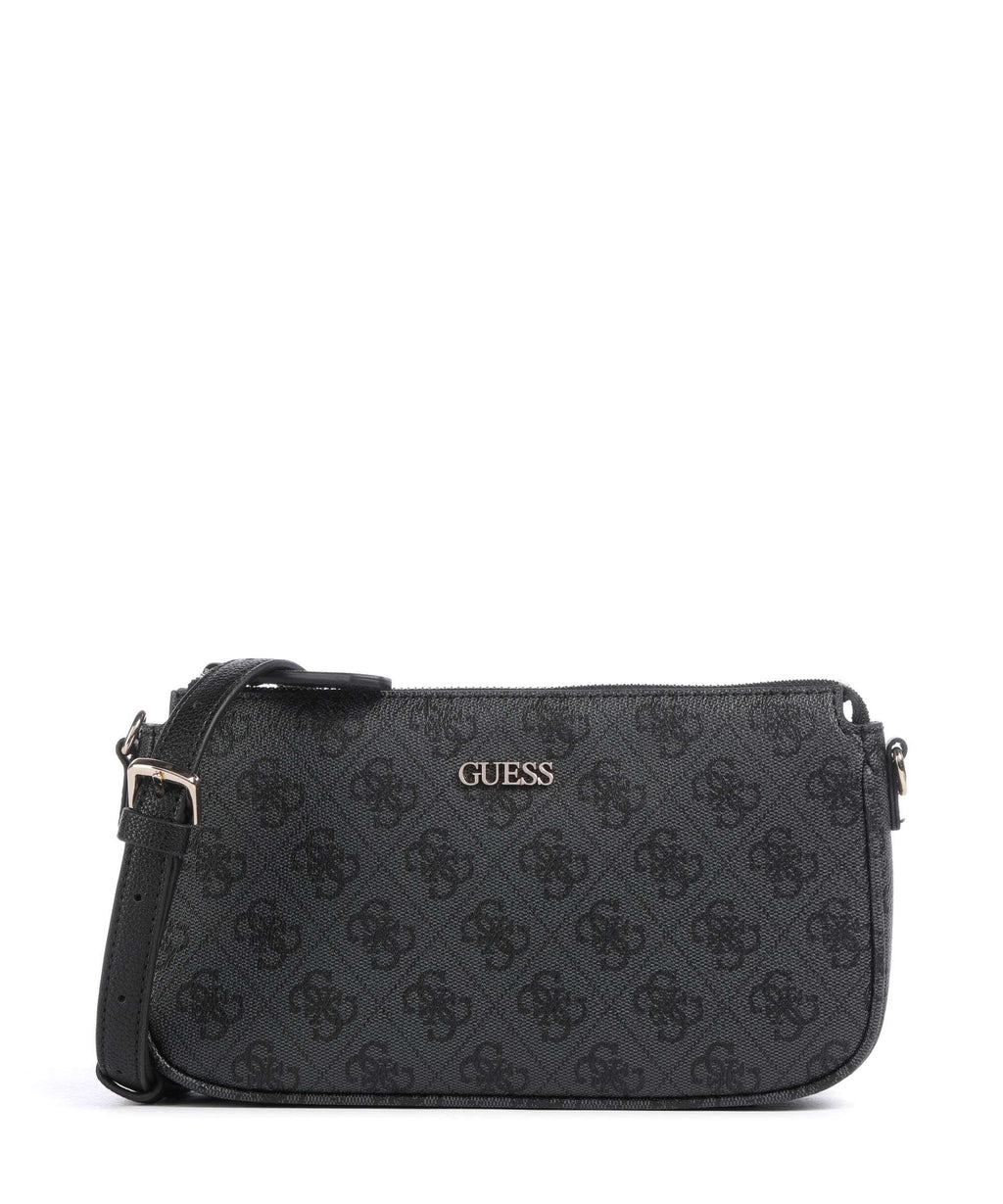 Guess Noelle 4G Logo Shoulder bag coal logo