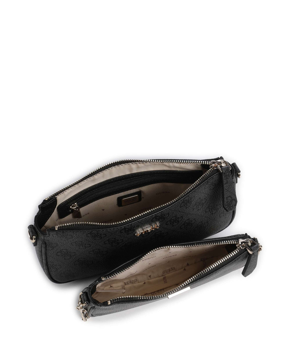 Guess Noelle 4G Logo Shoulder bag coal logo