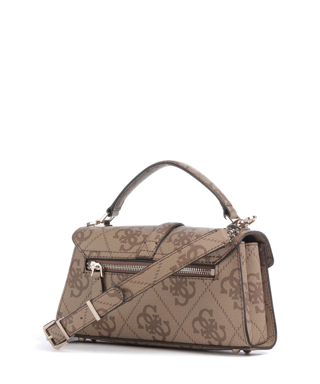 Guess Queensland Big 4G Logo Handbag latte logo