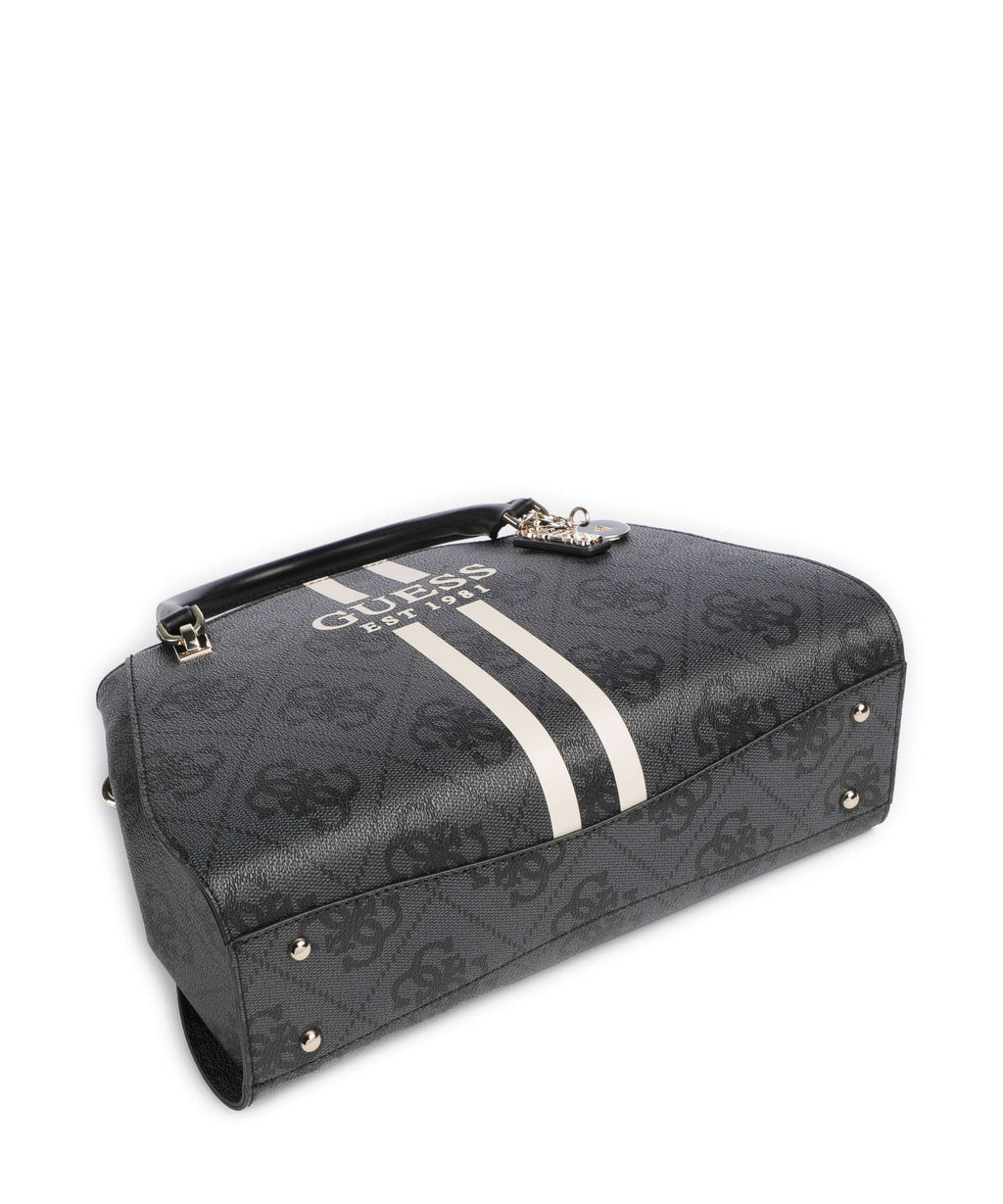 Guess Noelle 4G Logo Handbag coal logo