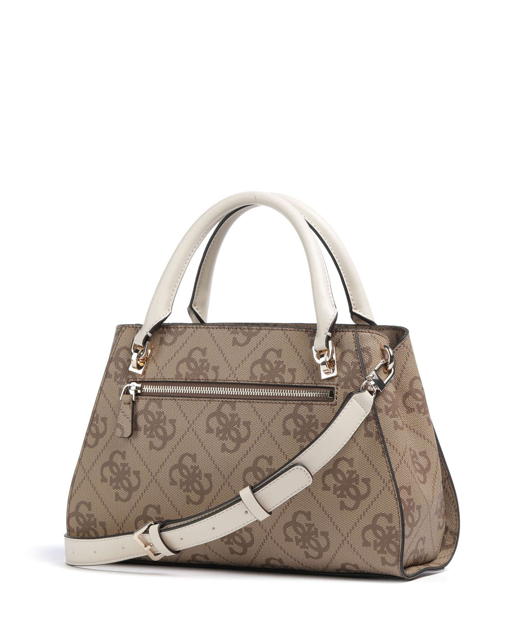 Guess Noelle 4G Logo Handbag latte logo