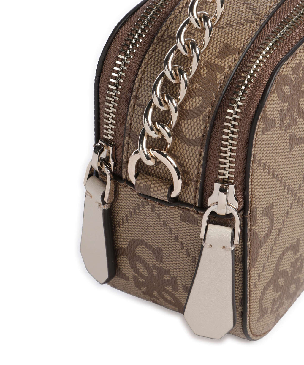 Guess Noelle 4G Logo Crossbody bag latte logo
