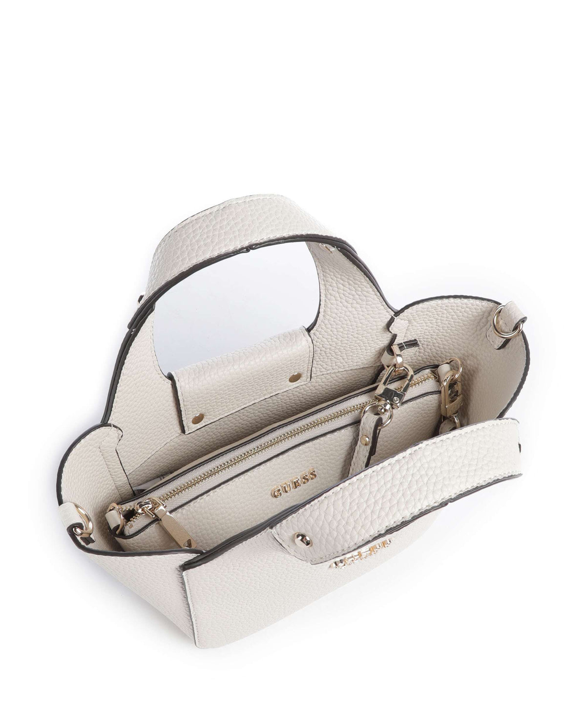 Guess Calista Mini Handbag bone
