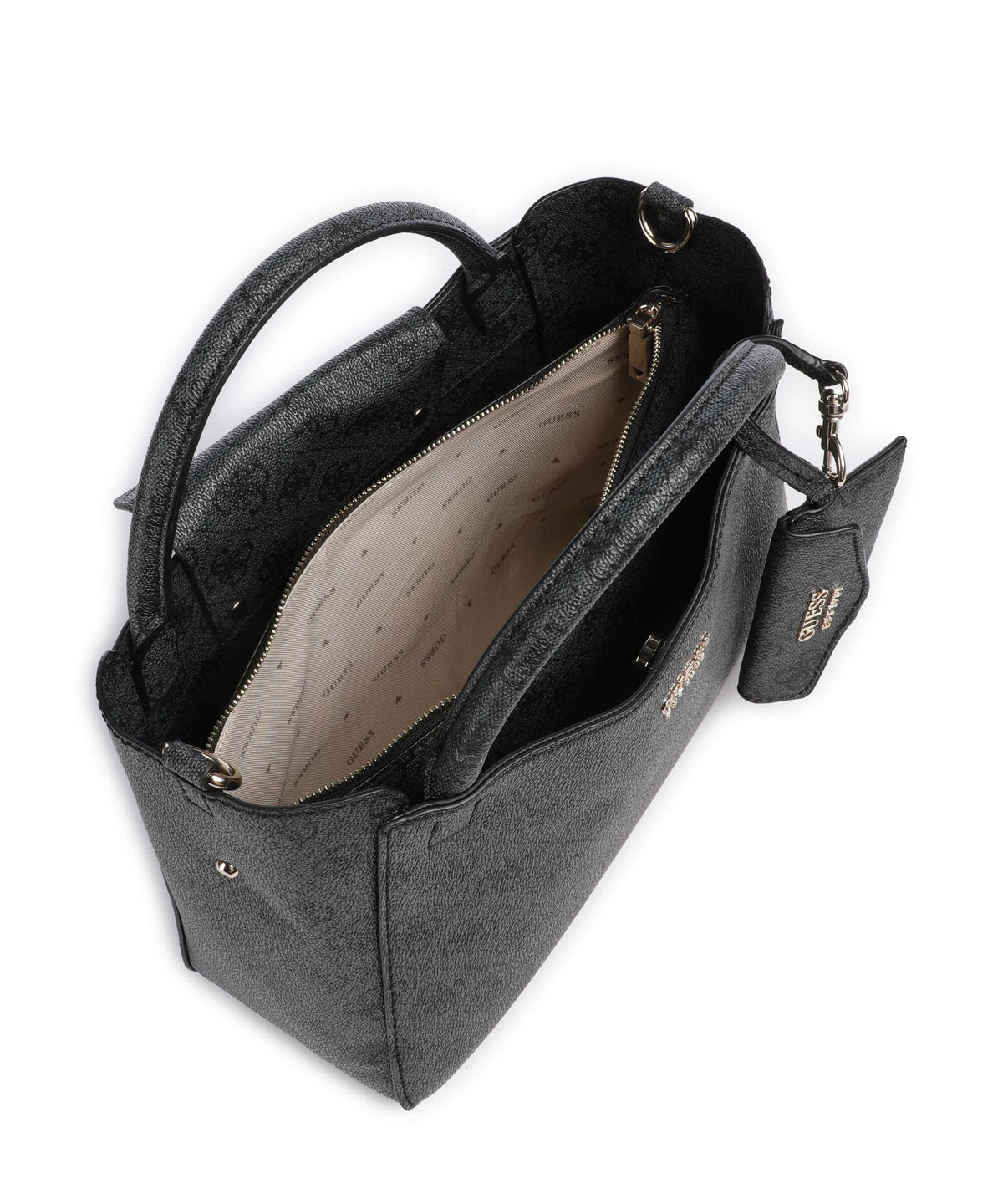 Guess Brenton Handbag coal logo