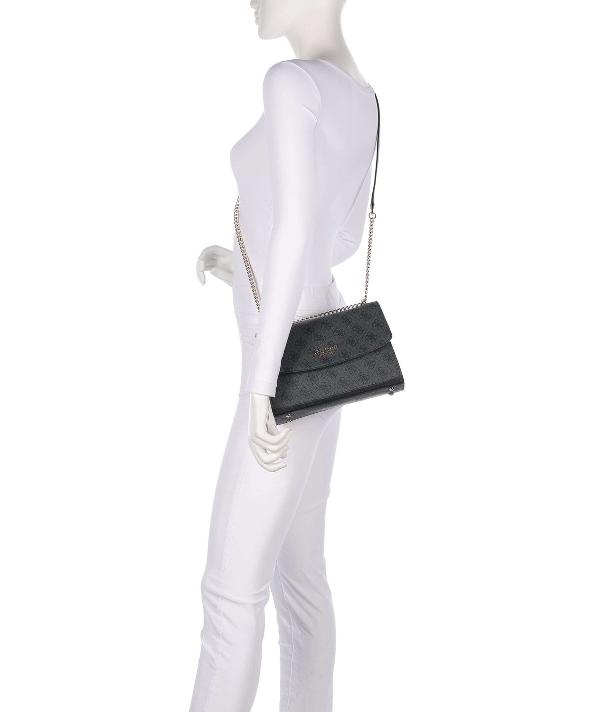 Guess Calista Shoulder bag coal logo