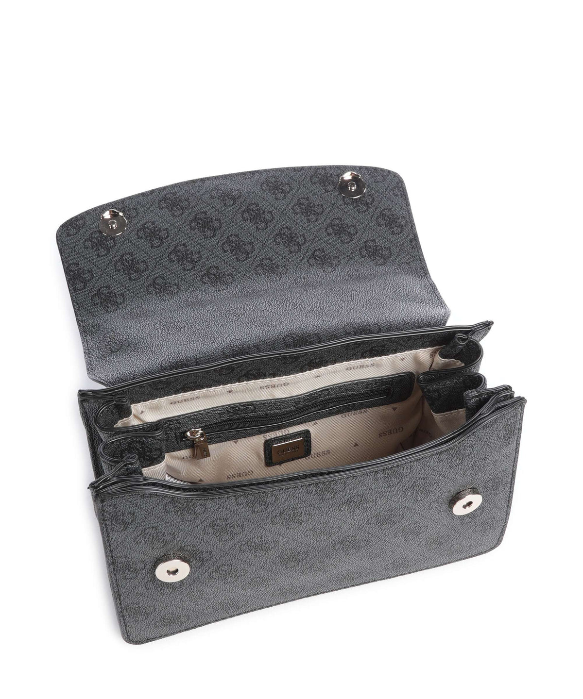 Guess Calista Shoulder bag coal logo