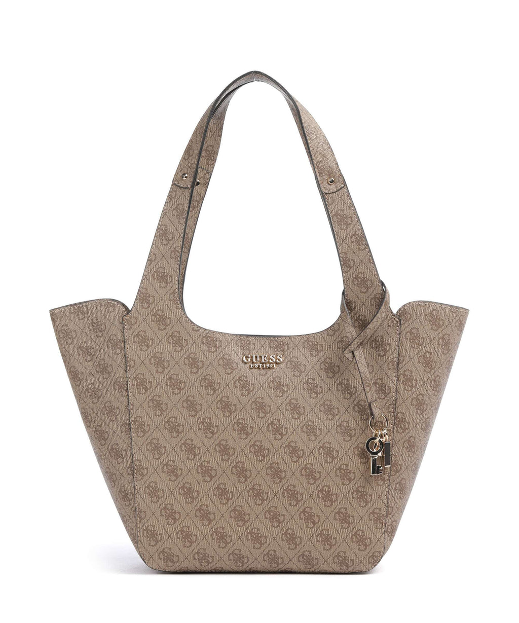Guess Calista Tote bag latte logo