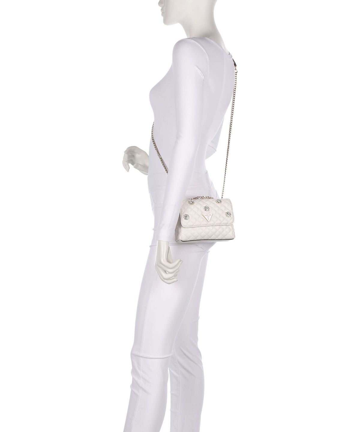 Guess Everlee Shoulder bag offwhite