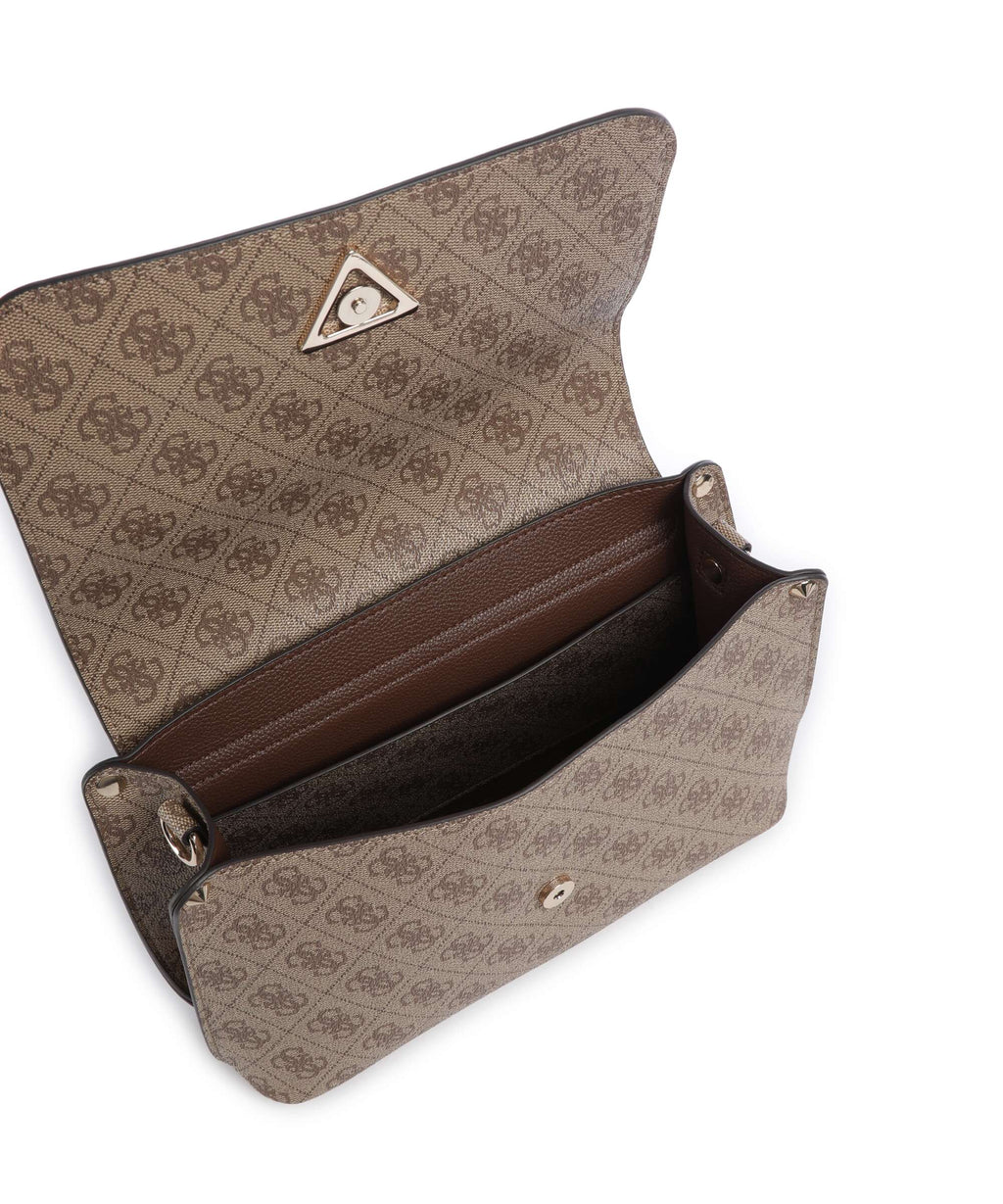 Guess Meridian Crossbody bag latte logo